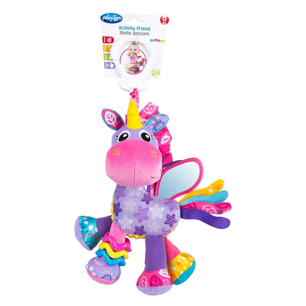 Playgro - Activity Friend Stella Unicorn Toy - Pink