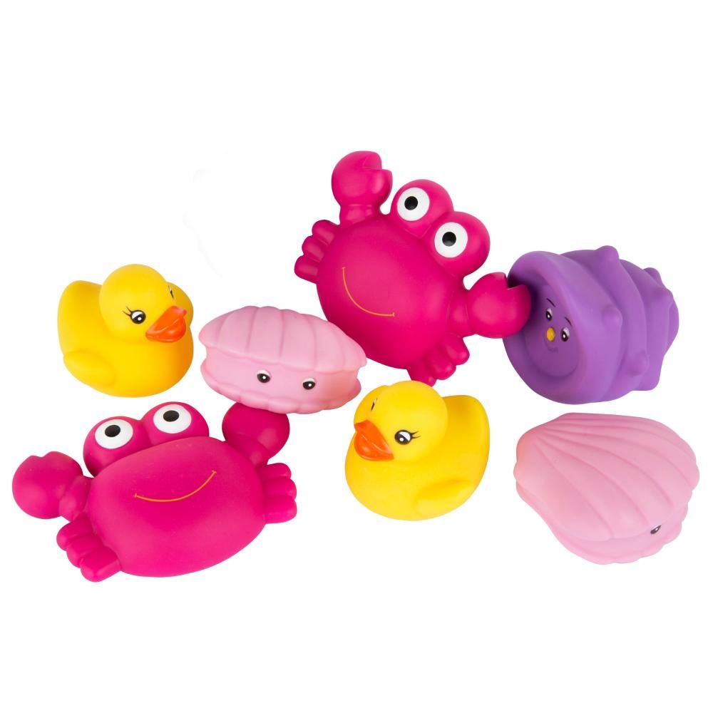 Playgro - Floating Sea Friends Bath Toy 7pc-Set - Purple