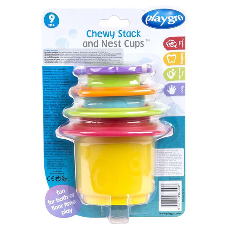 Playgro - Chewy Stack and Nest Cups