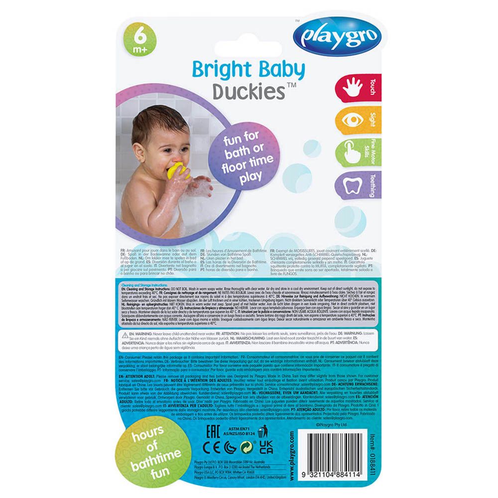 Playgro - Bright Baby Duckies Bath Toy