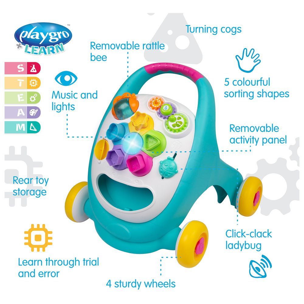 Playgro - Sensory Explorer Music & Lights Activity Walker