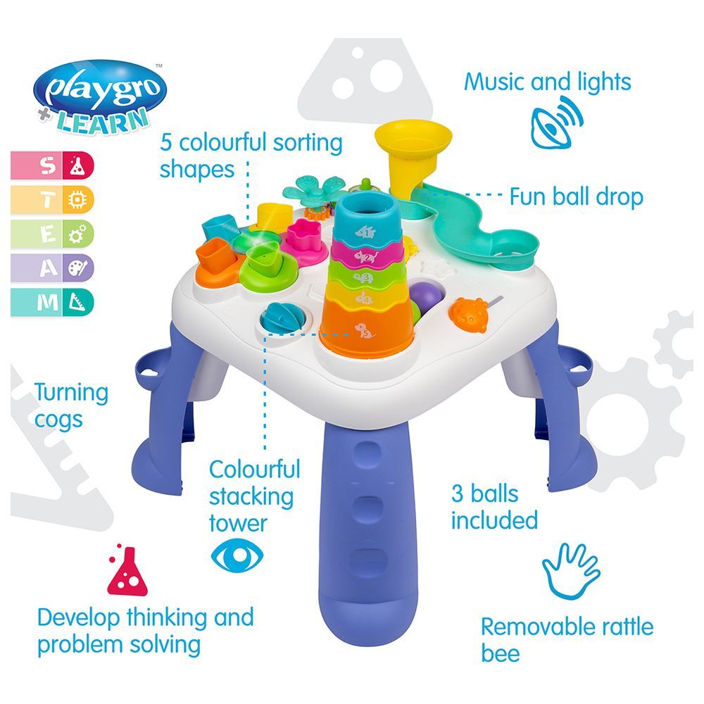 Playgro - Sensory Explorer Music & Lights Activity Table