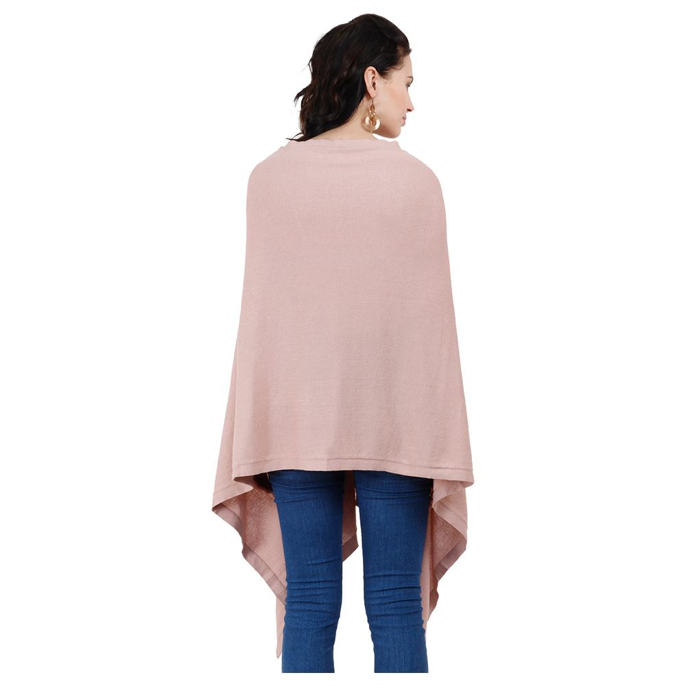 Pluchi - Knitted Nursing Poncho Frida - Pale Pink