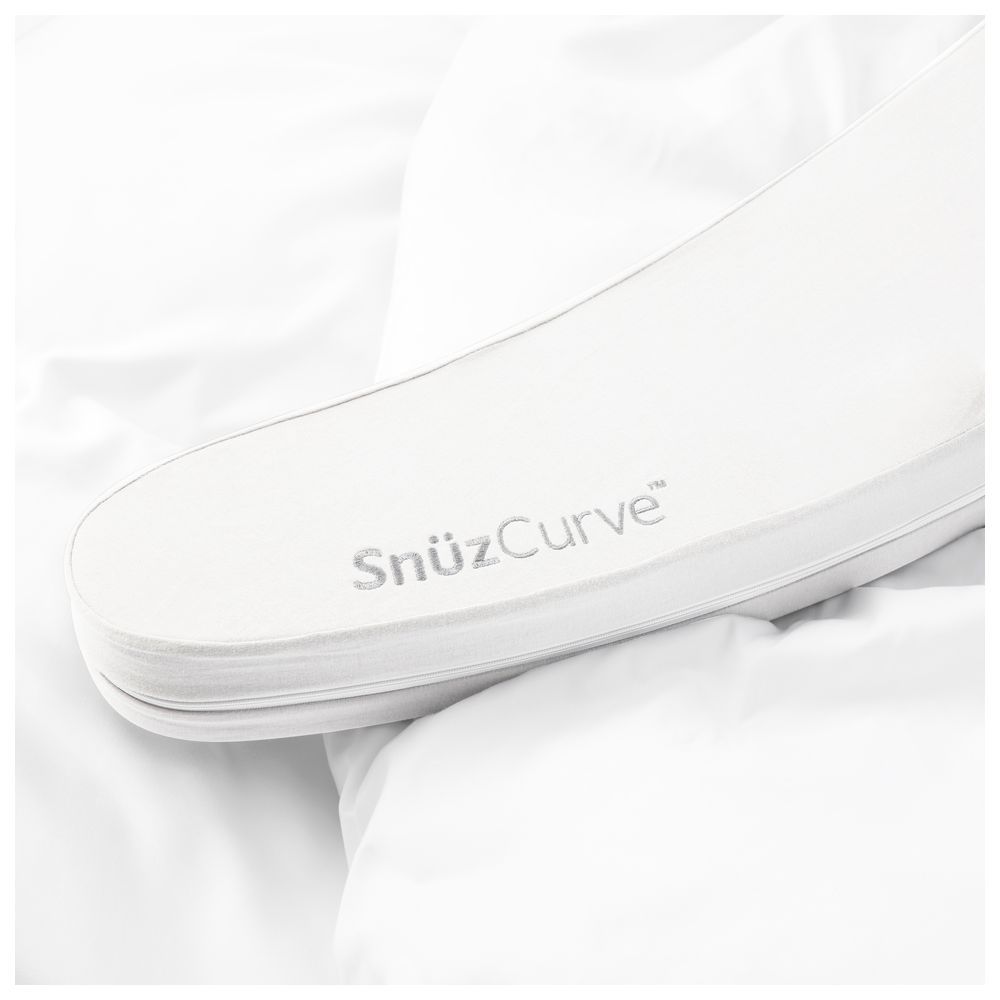 Snuz - Curve Pregnancy Support Pillow W/ Washable Cover - White