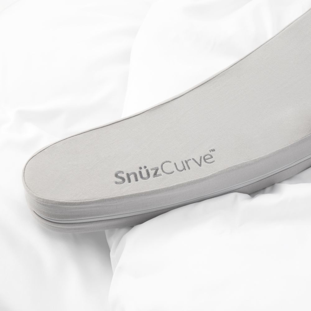 Snuz - Curve Pregnancy Support Pillow W/ Washable Cover - Grey