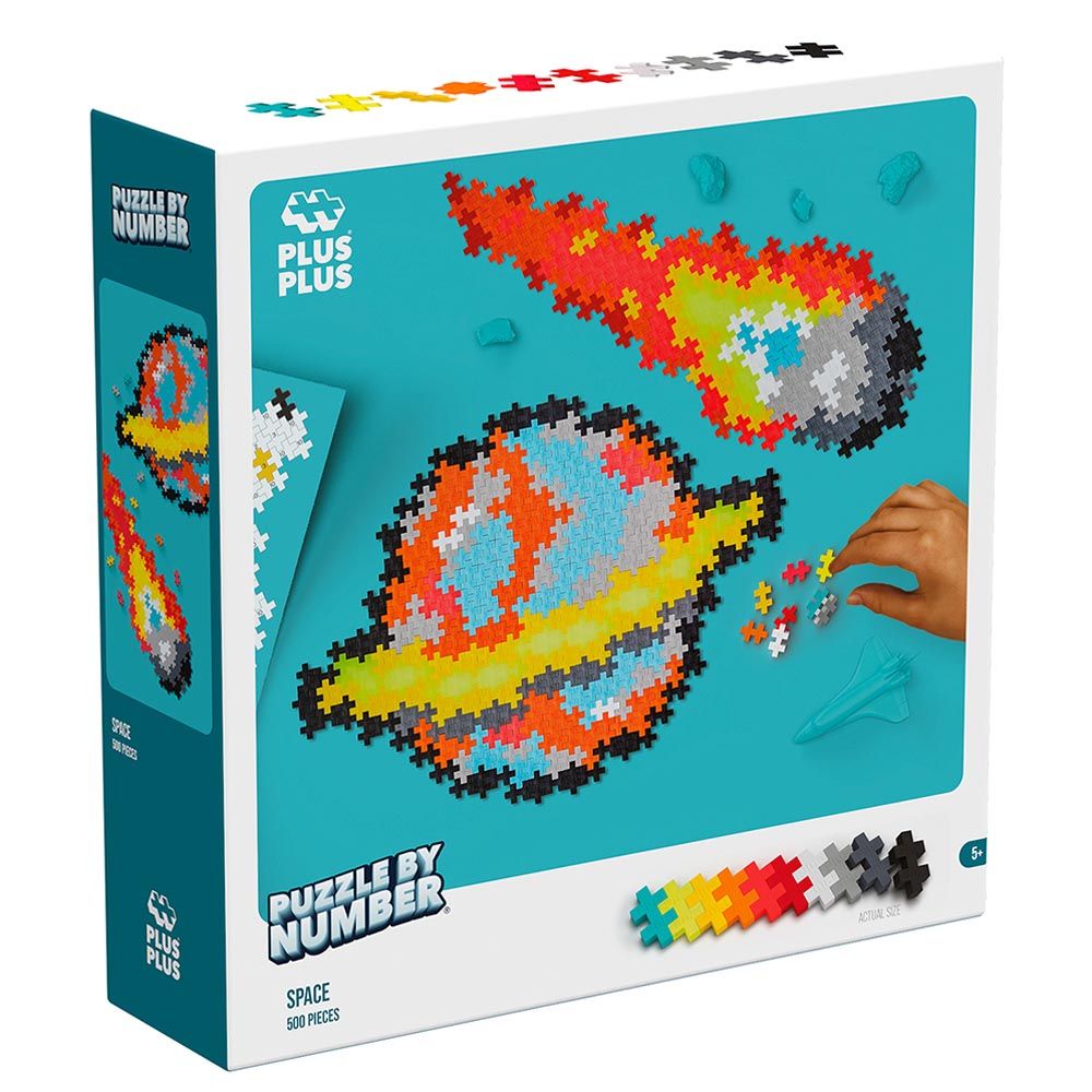 Plus Plus - Puzzle By Number Space - 500pcs