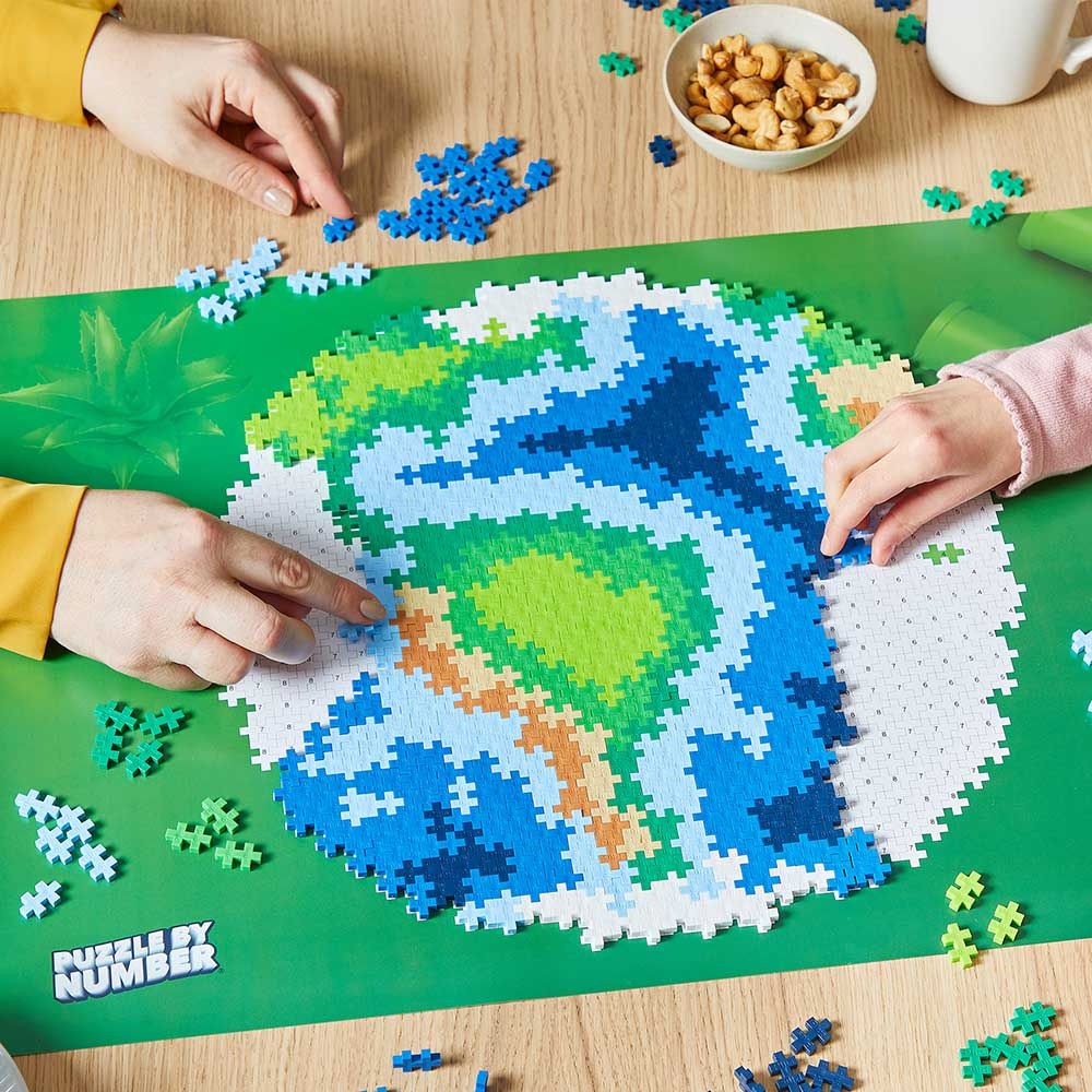 Plus Plus - Puzzle By Number Earth - 800pcs