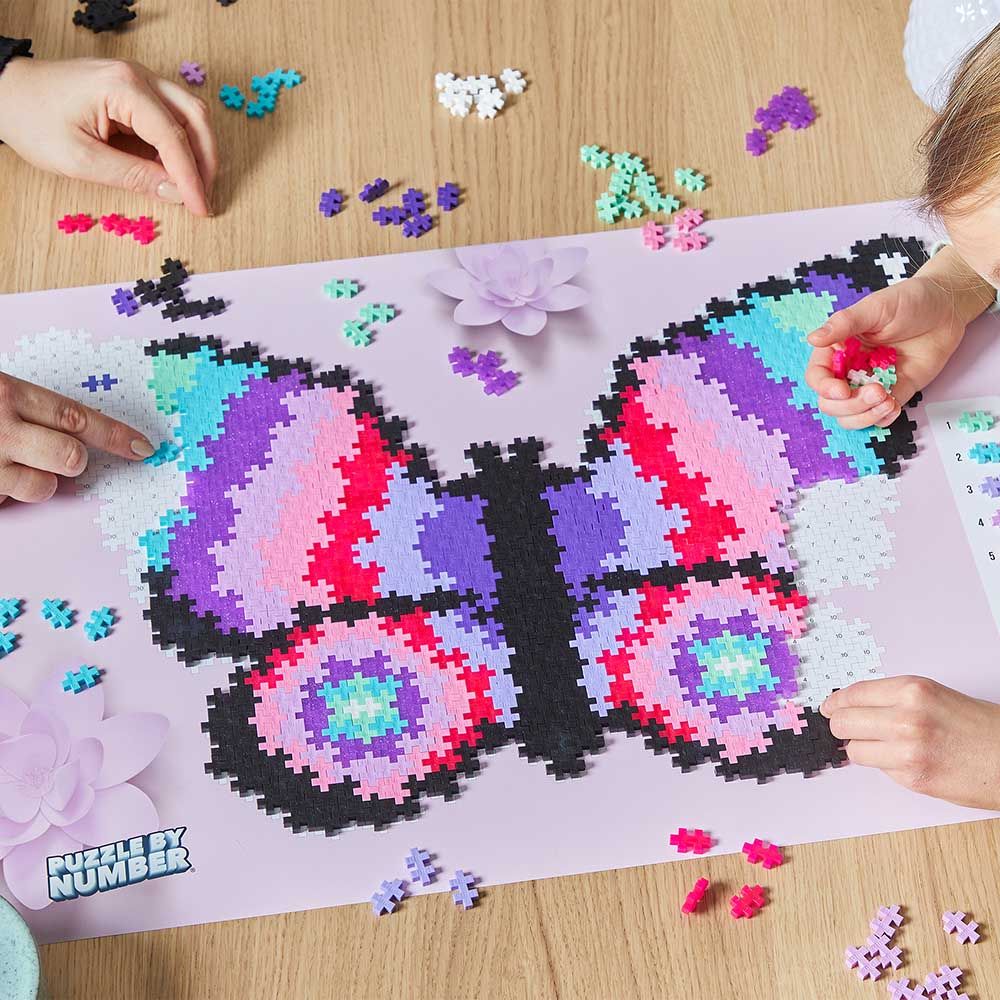 Plus Plus - Puzzle By Number Butterfly - 800pcs