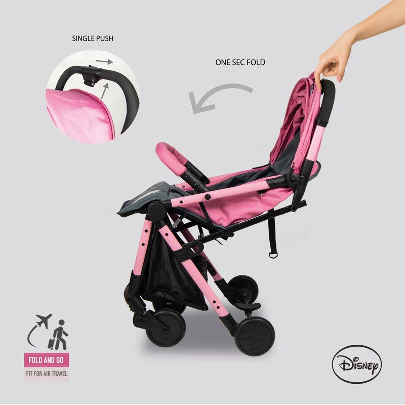 Disney - Minnie Mouse Travel Stroller - Pink