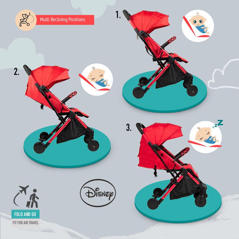 Disney - Cars Lightning McQueen Travel Stroller