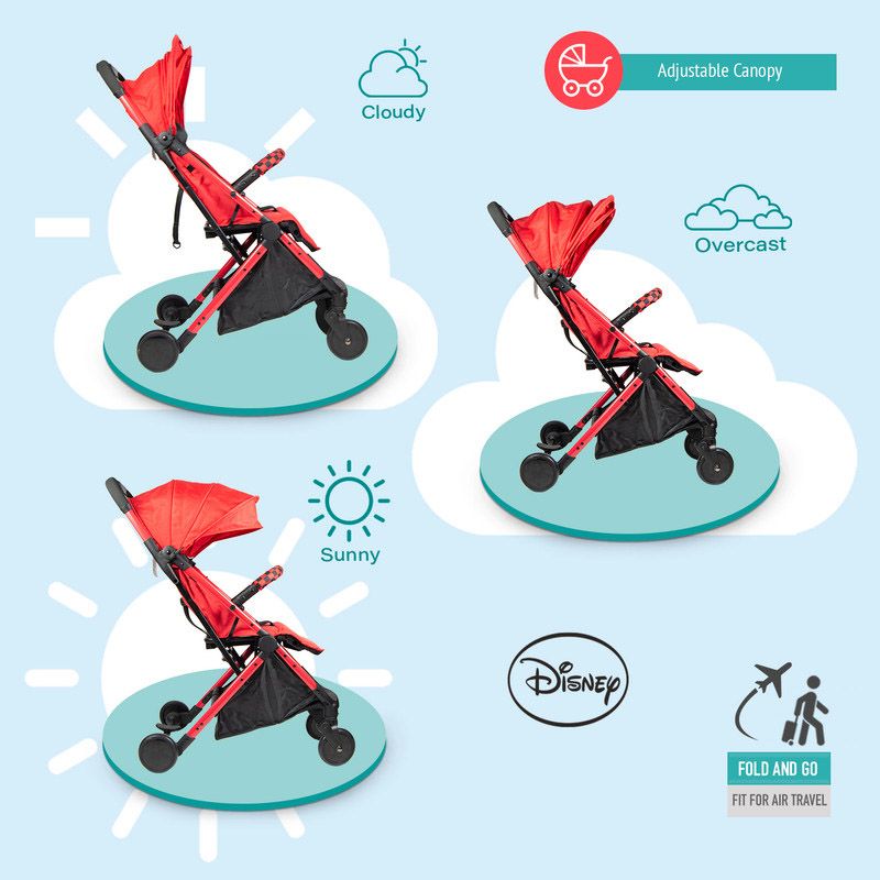 Disney - Cars Lightning McQueen Travel Stroller