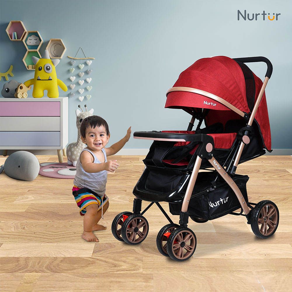 Nurtur - Wilder Travel Stroller - Red