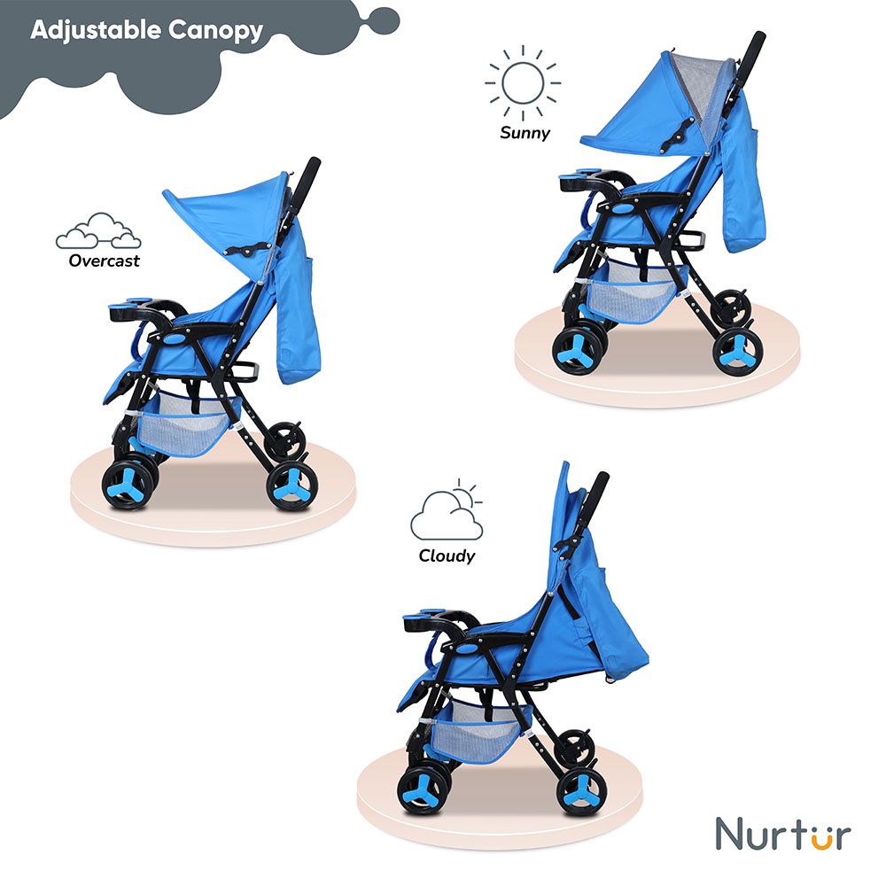 Nurtur - Ryder Lightweight Stroller - Blue