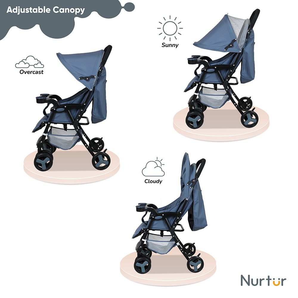 Nurtur - Ryder Lightweight Stroller - Light Blue