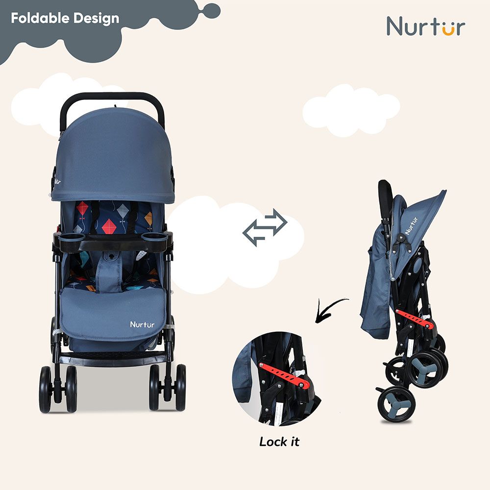 Nurtur - Ryder Lightweight Stroller - Light Blue