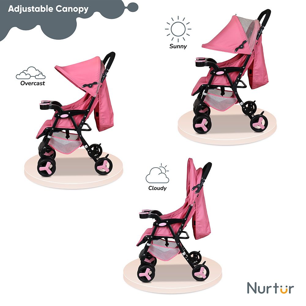 Nurtur - Ryder Lightweight Stroller - Pink