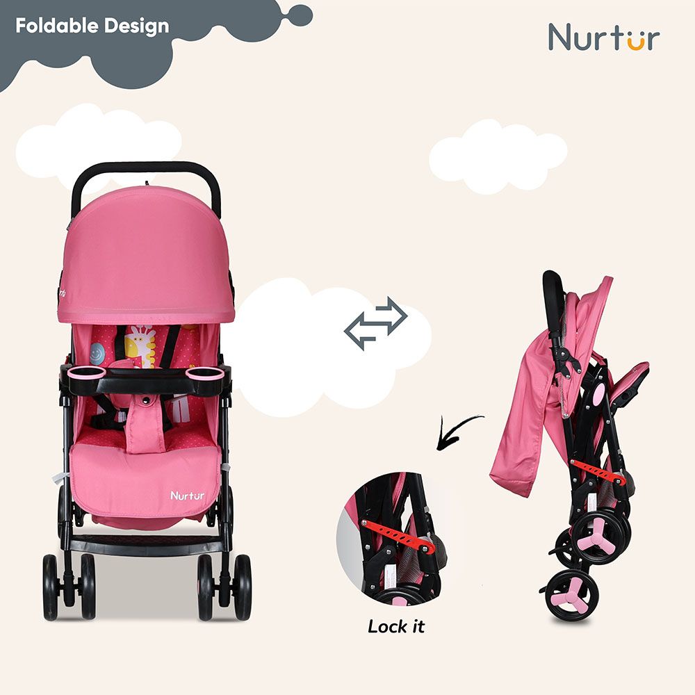 Nurtur - Ryder Lightweight Stroller - Pink