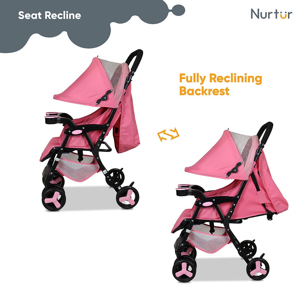 Nurtur - Ryder Lightweight Stroller - Pink