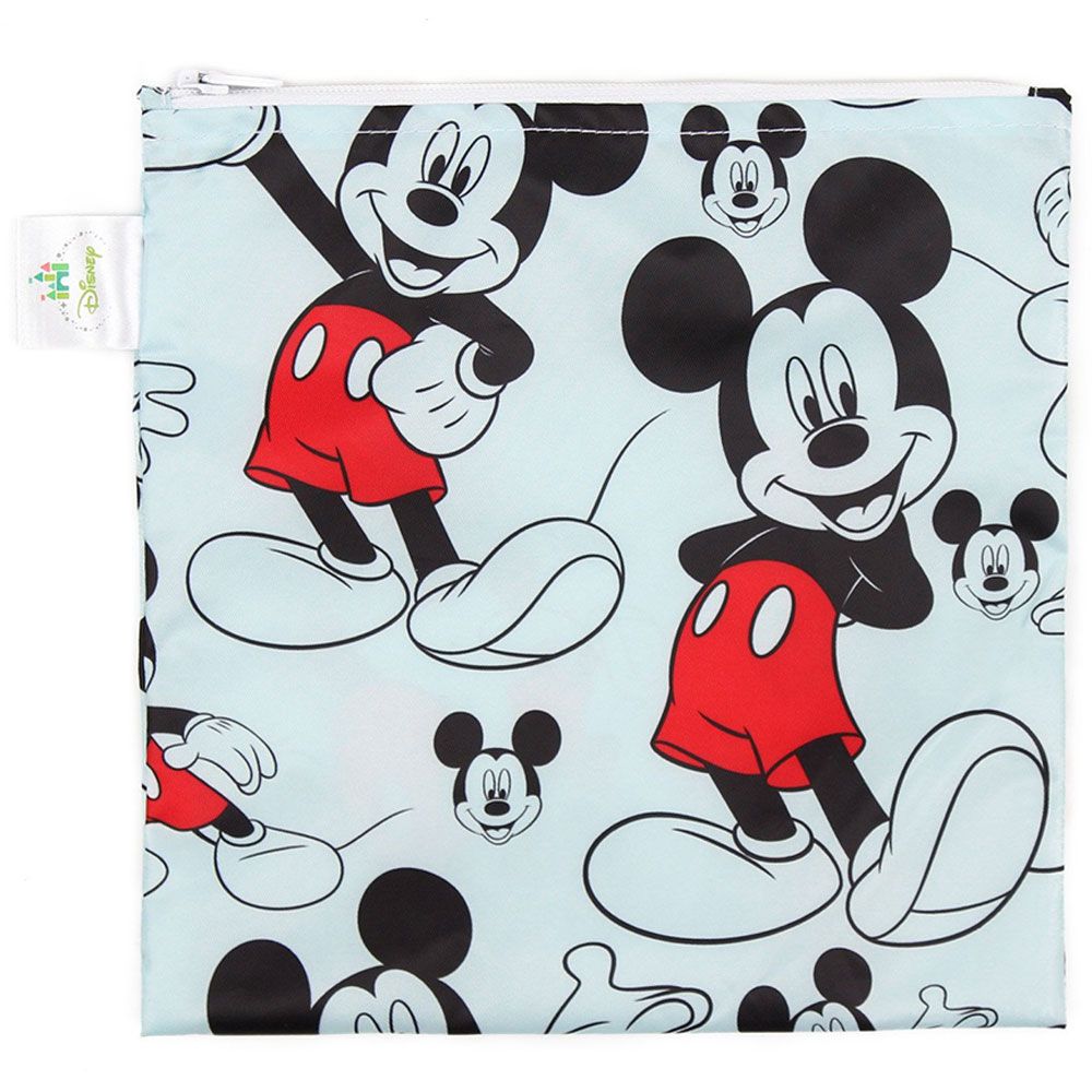 Bumkins - Mickey Mouse Single Reusable Snack Bags - Large