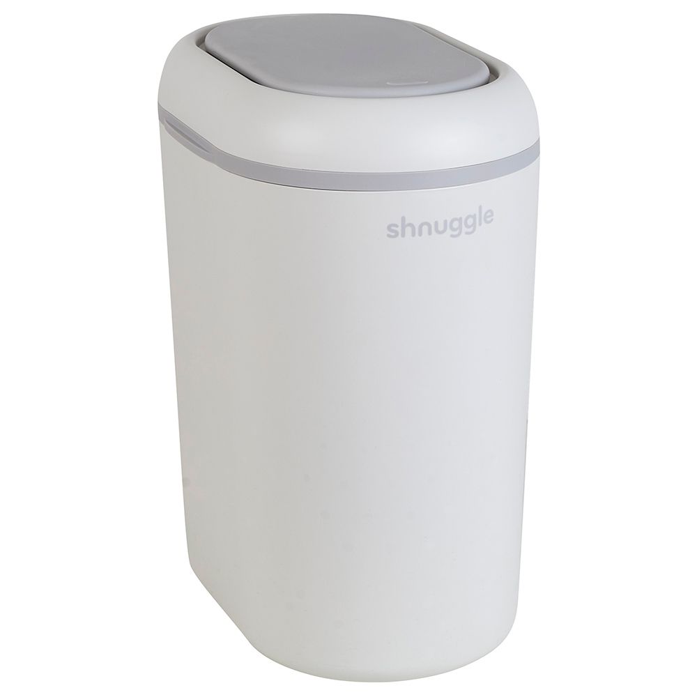 Shnuggle - Eco Touch Nappy Bin W/ Dual Seal Airlock - White