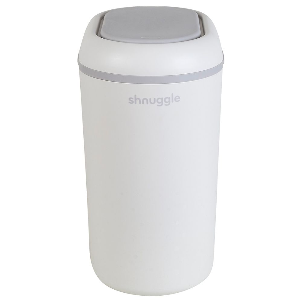 Shnuggle - Eco Touch Nappy Bin W/ Dual Seal Airlock - White