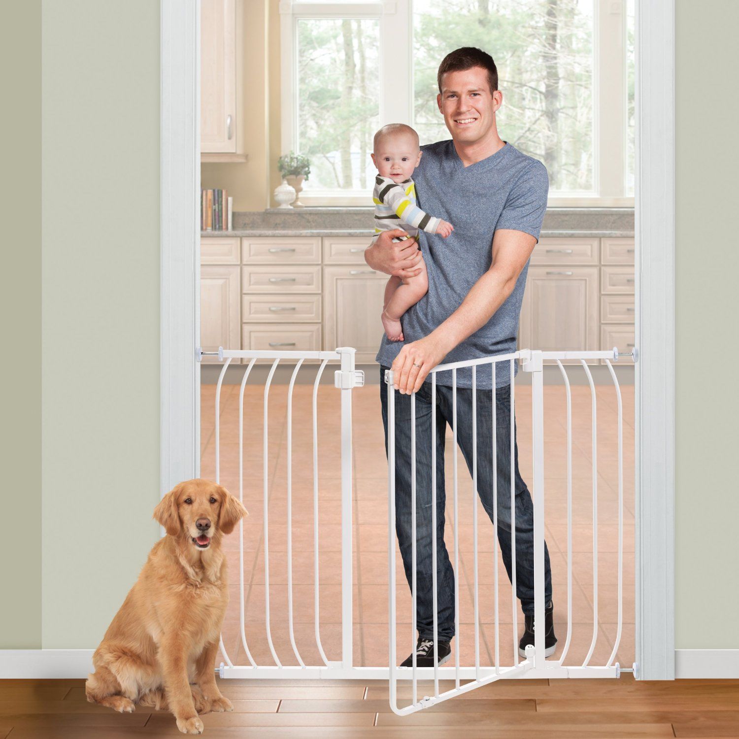 Summer Infant, Multi-Use Extra Tall Walk-Thru Gate - White