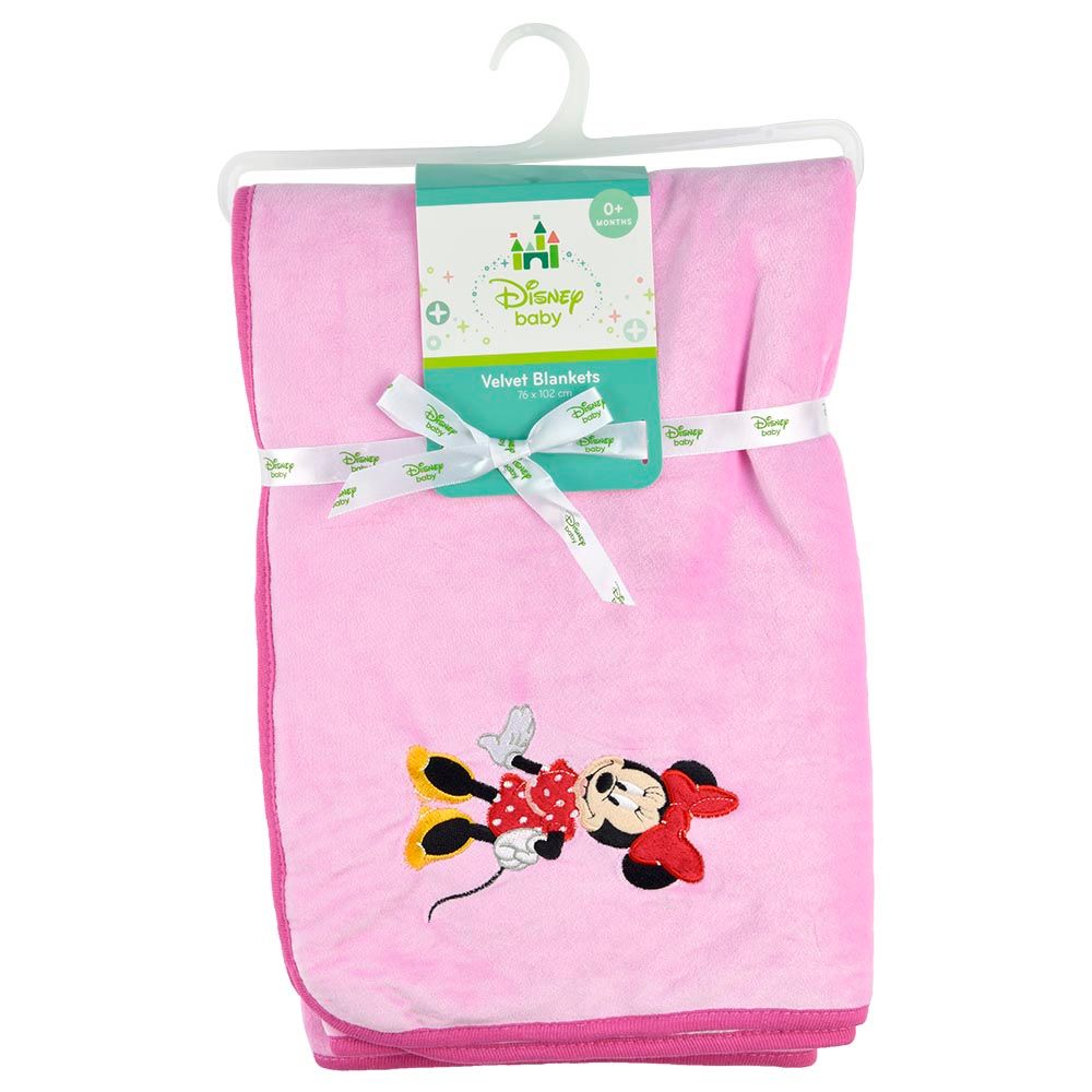 Minnie - Velvet Blanket - Pink