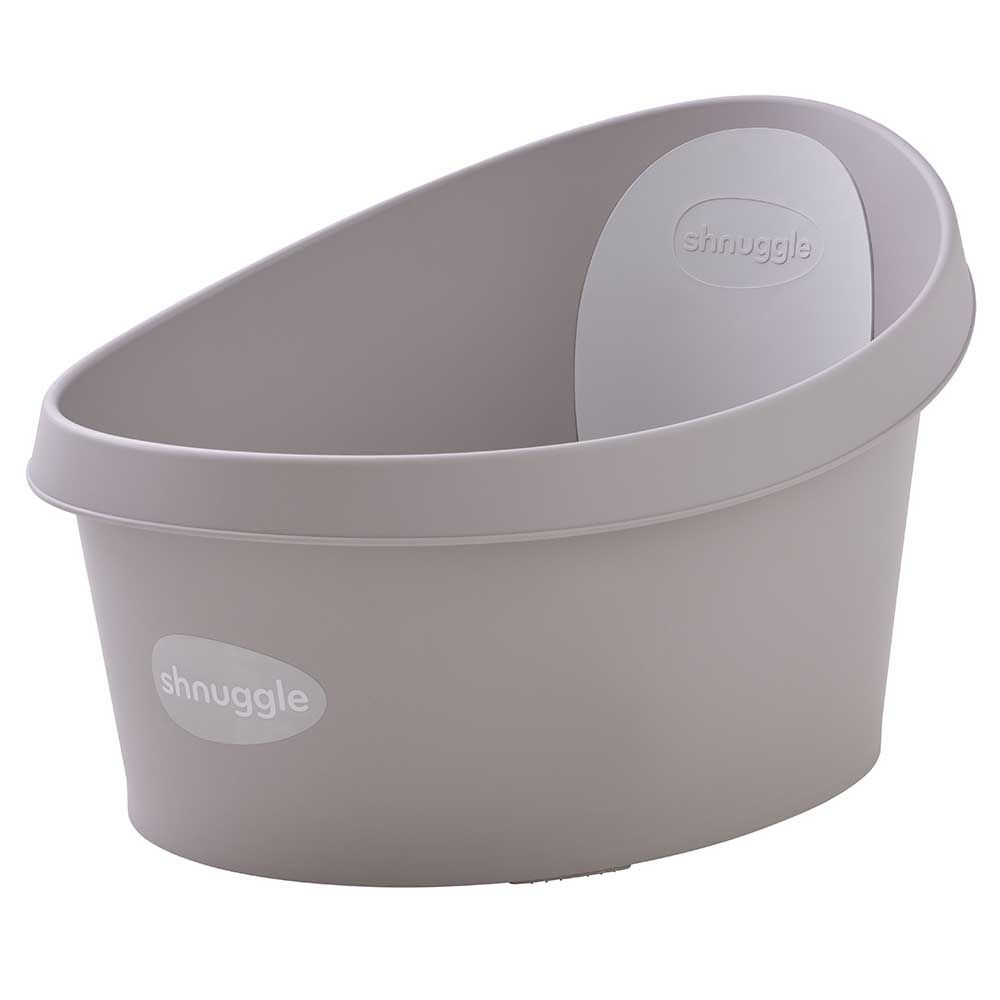 Shnuggle - Toddler Bath Tub W/ Plug & Seat Support - Taupe