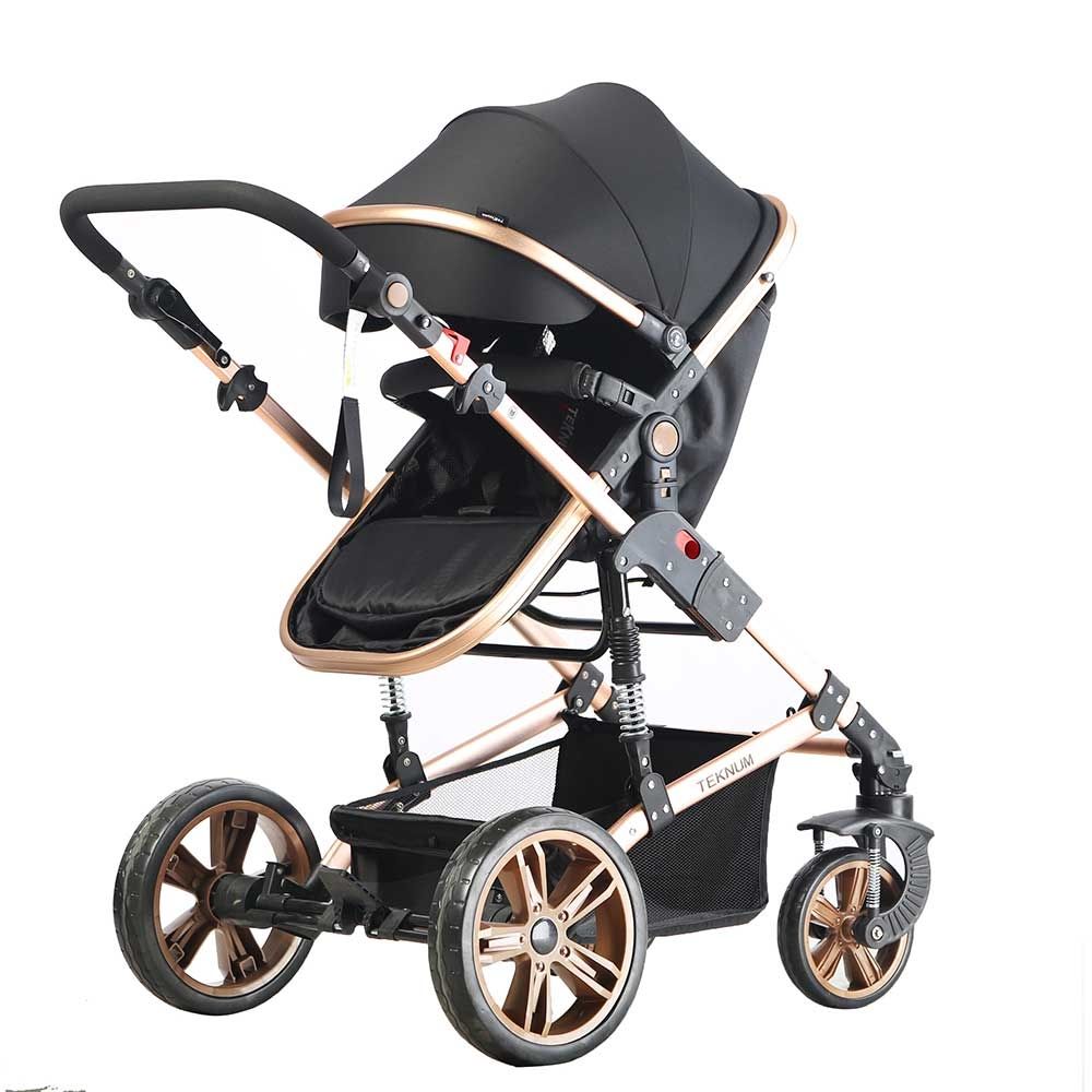 Teknum 3-in-1 Pram Stroller - Story - Black