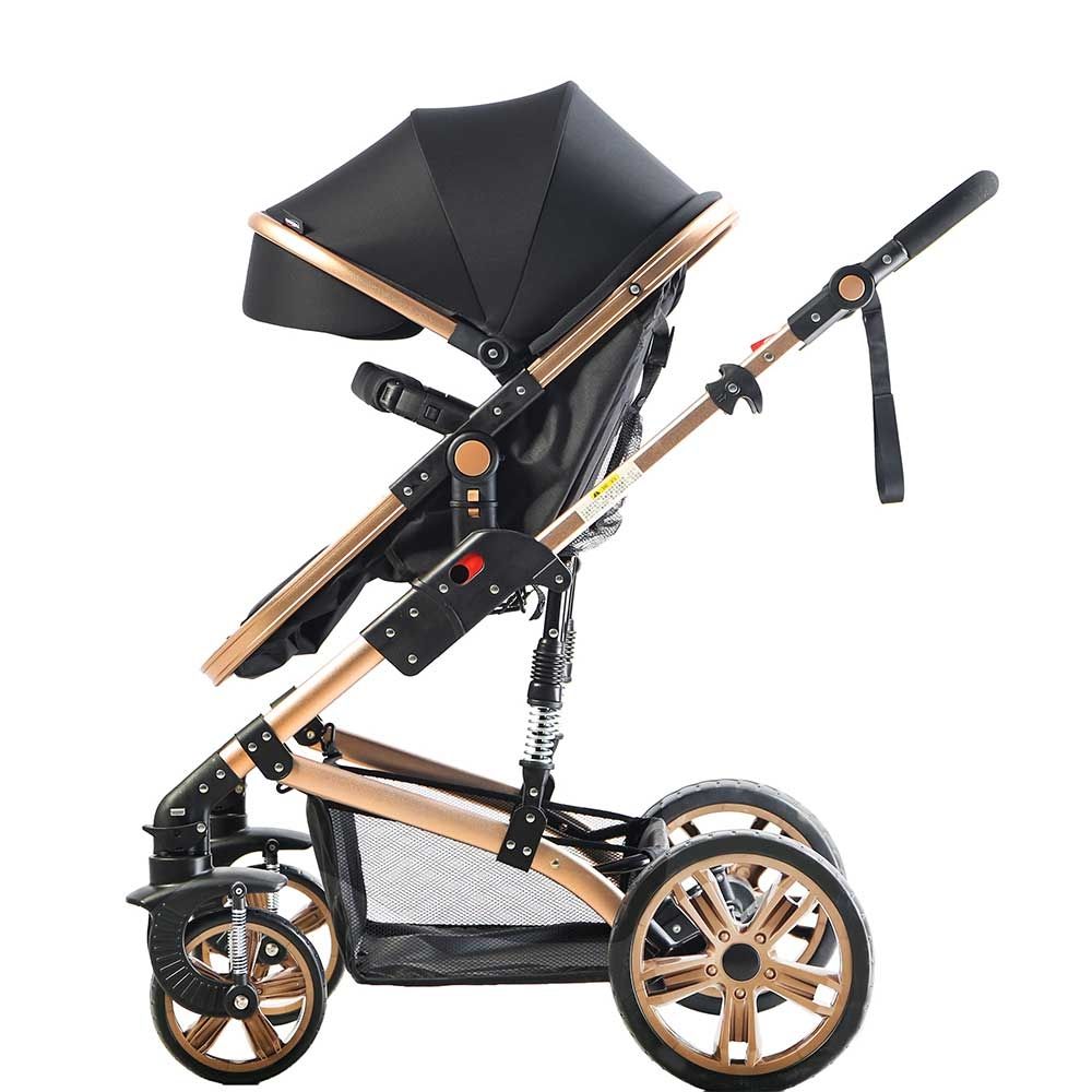 Teknum 3-in-1 Pram Stroller - Story - Black