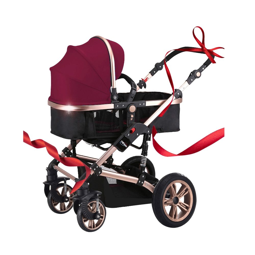 Teknum - 3 in 1 Pram Stroller - Wine