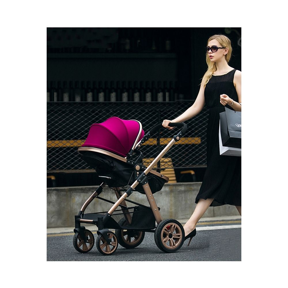 Teknum - 3 in 1 Pram Stroller - Wine