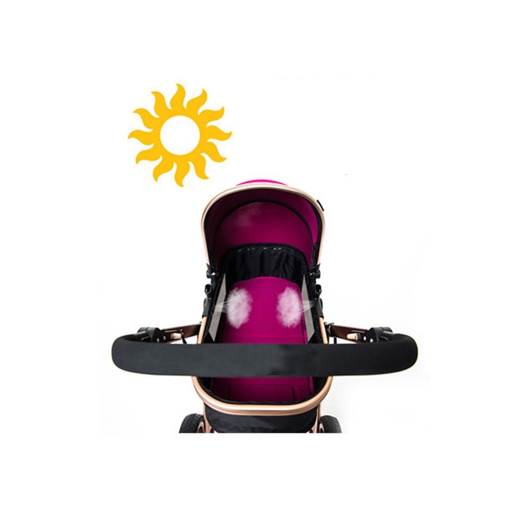 Teknum - 3 in 1 Pram Stroller - Wine