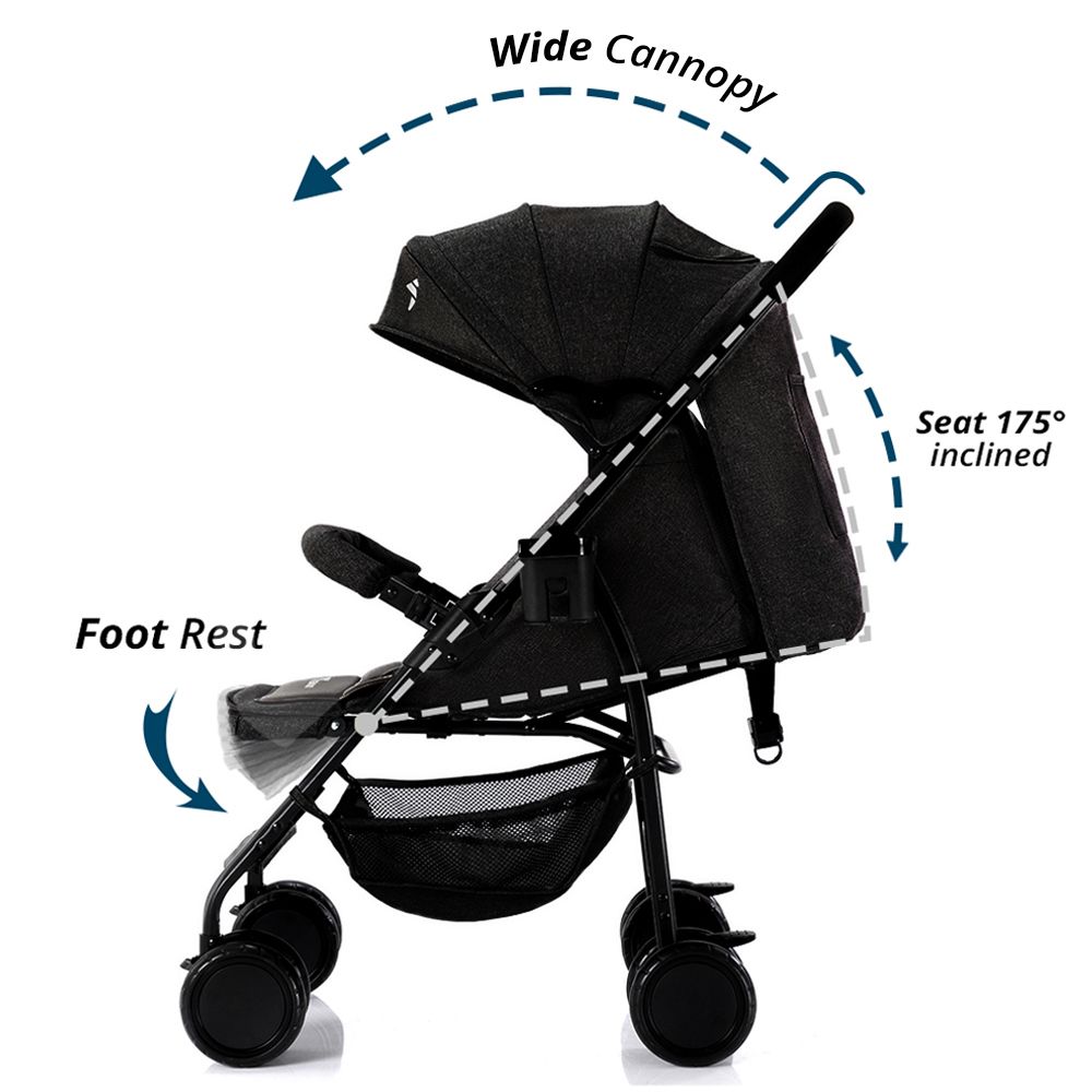 Teknum - Trip Plus Stroller - Black