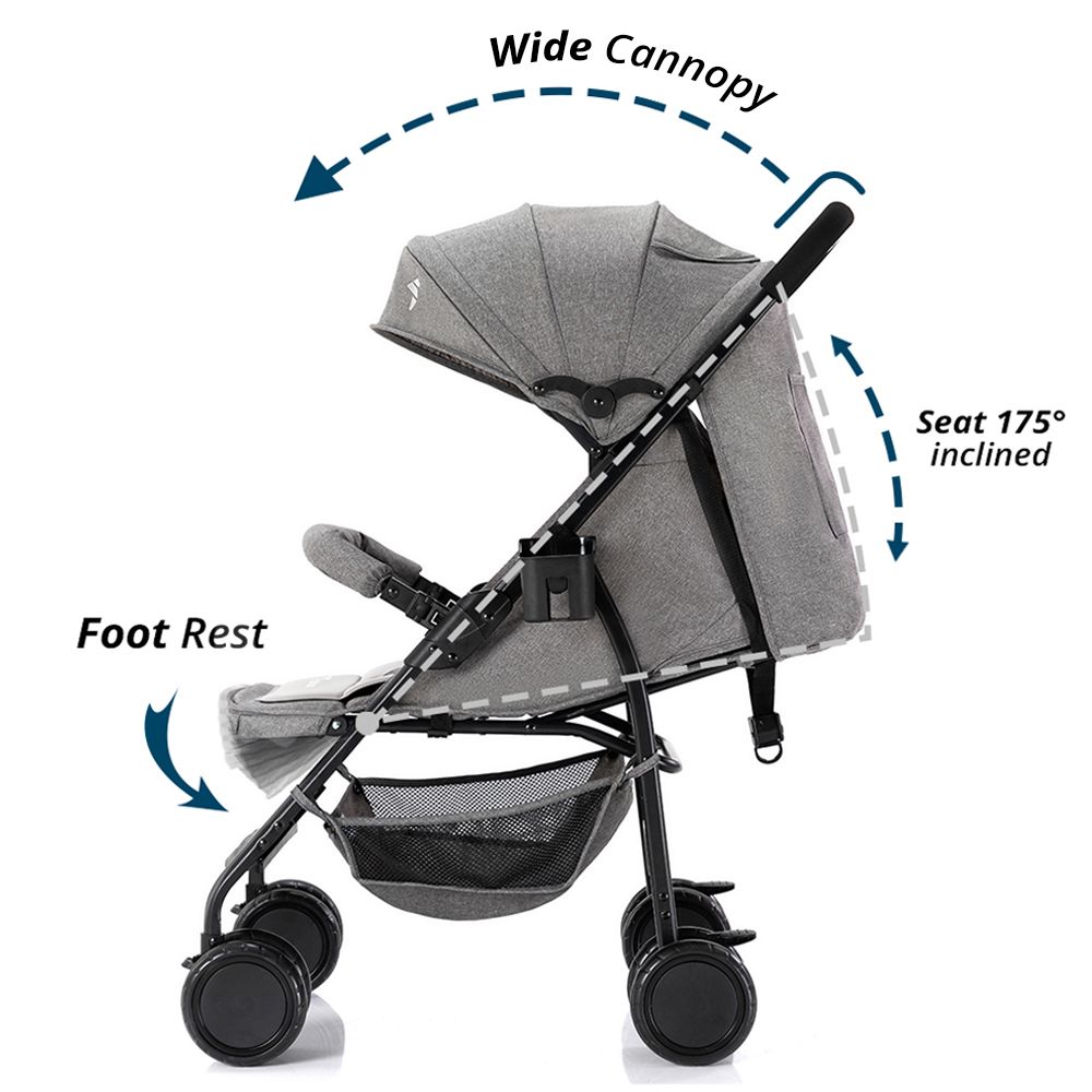 Teknum - Trip Plus Stroller - Grey