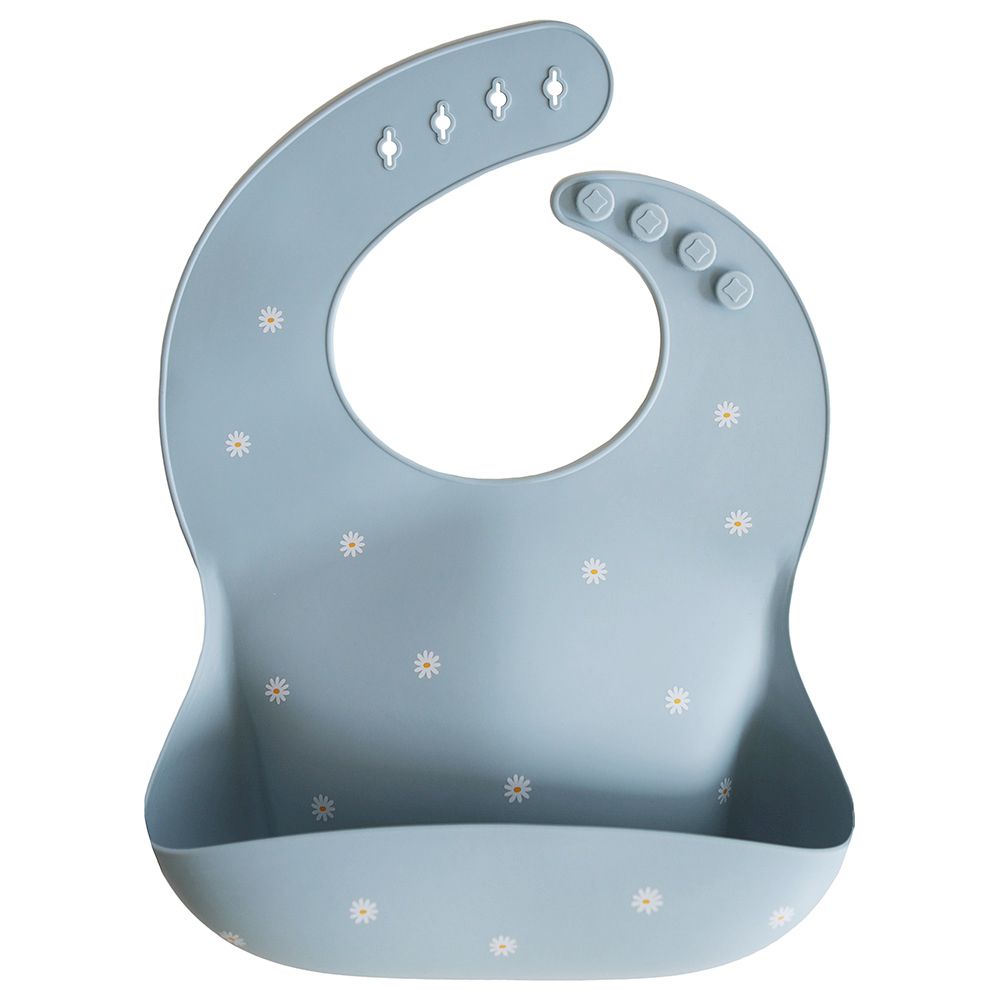 Mushie - Silicone Bib - White Daisy