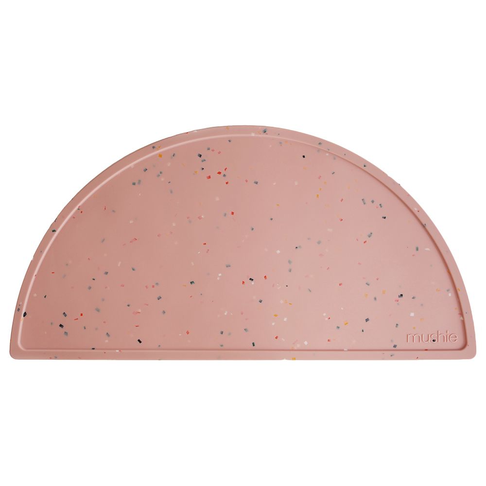 Mushie - Silicone Mat - Powder Pink Confetti