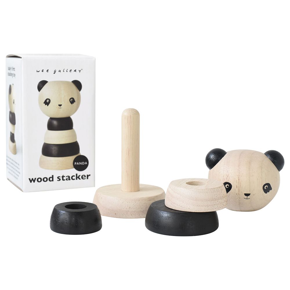 Wee Gallery - Wood Stacker Toy - Panda