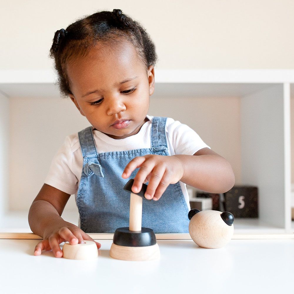 Wee Gallery - Wood Stacker Toy - Panda