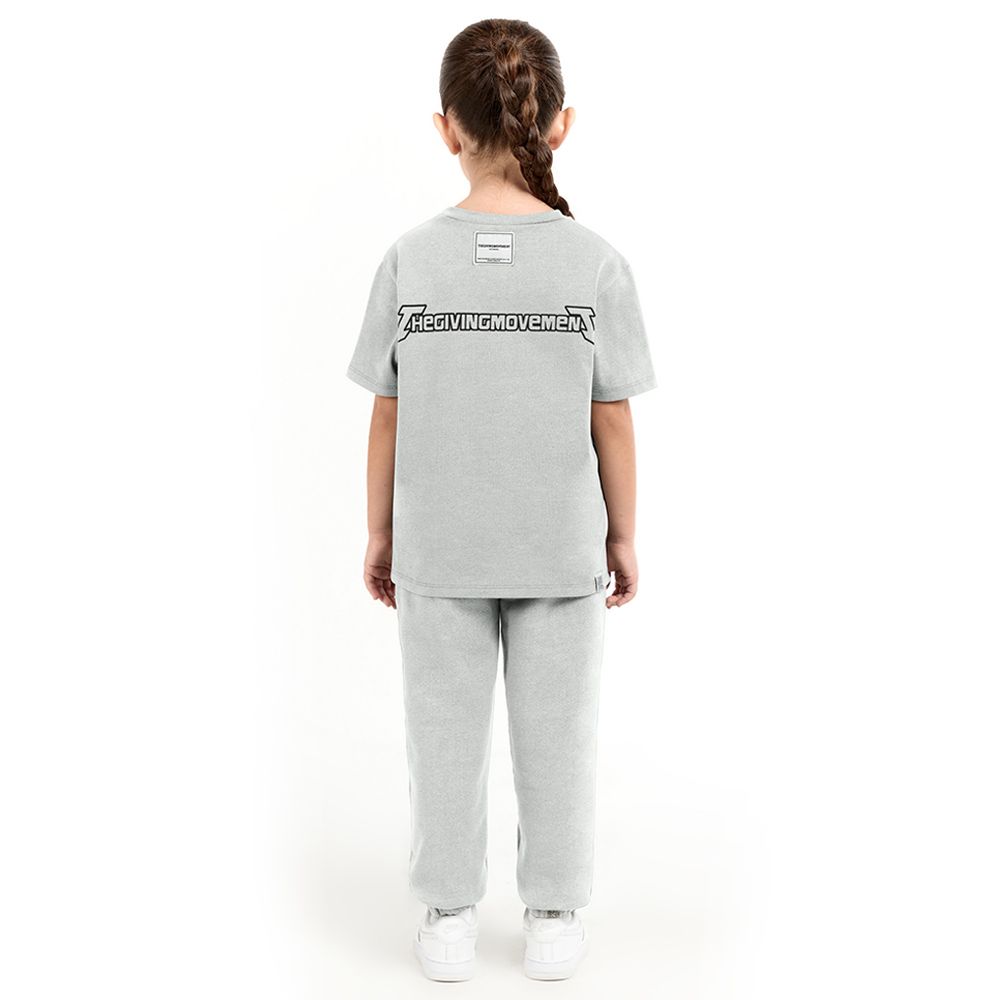 The Giving Movement - Kids Regular Fit T-Shirt - Misty Grey