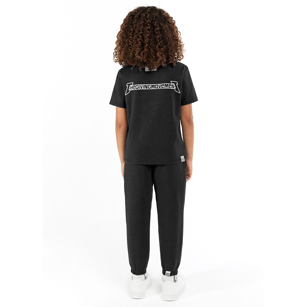 The Giving Movement - Kids Regular Fit T-Shirt - Pitch Black