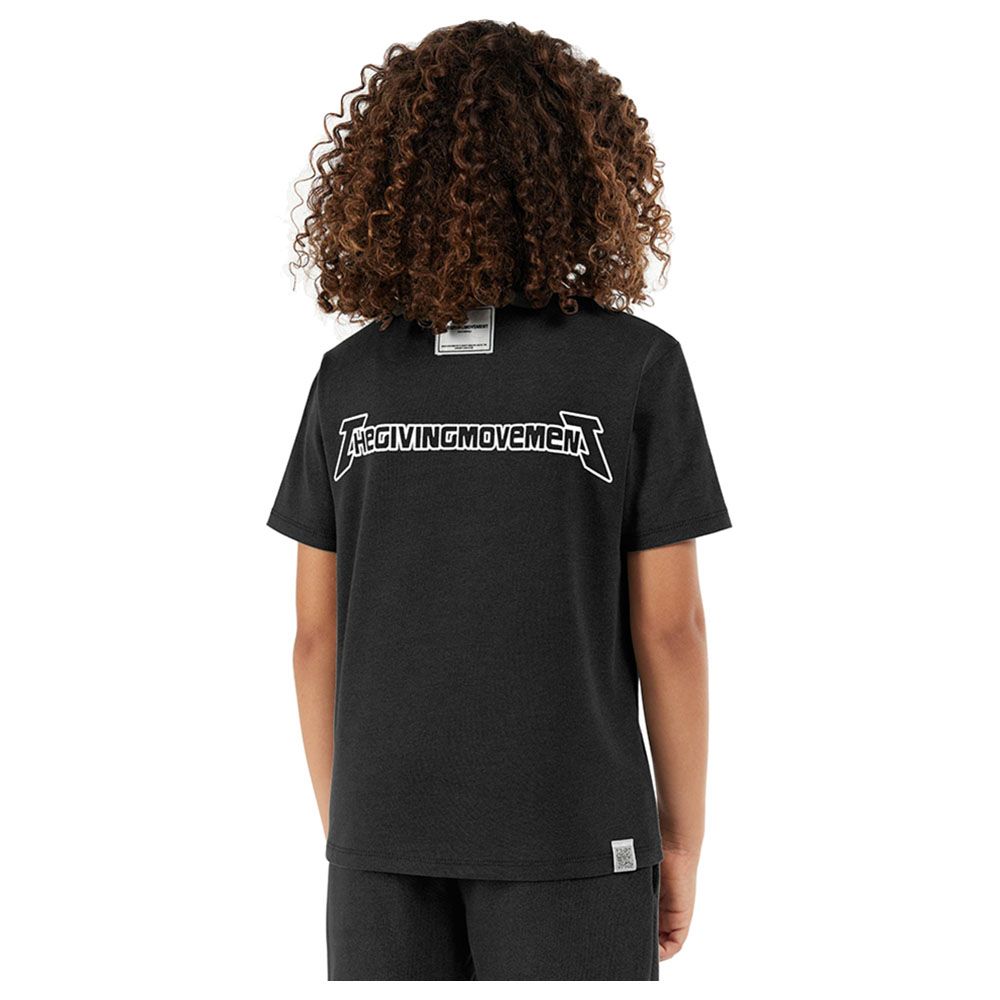 The Giving Movement - Kids Regular Fit T-Shirt - Pitch Black