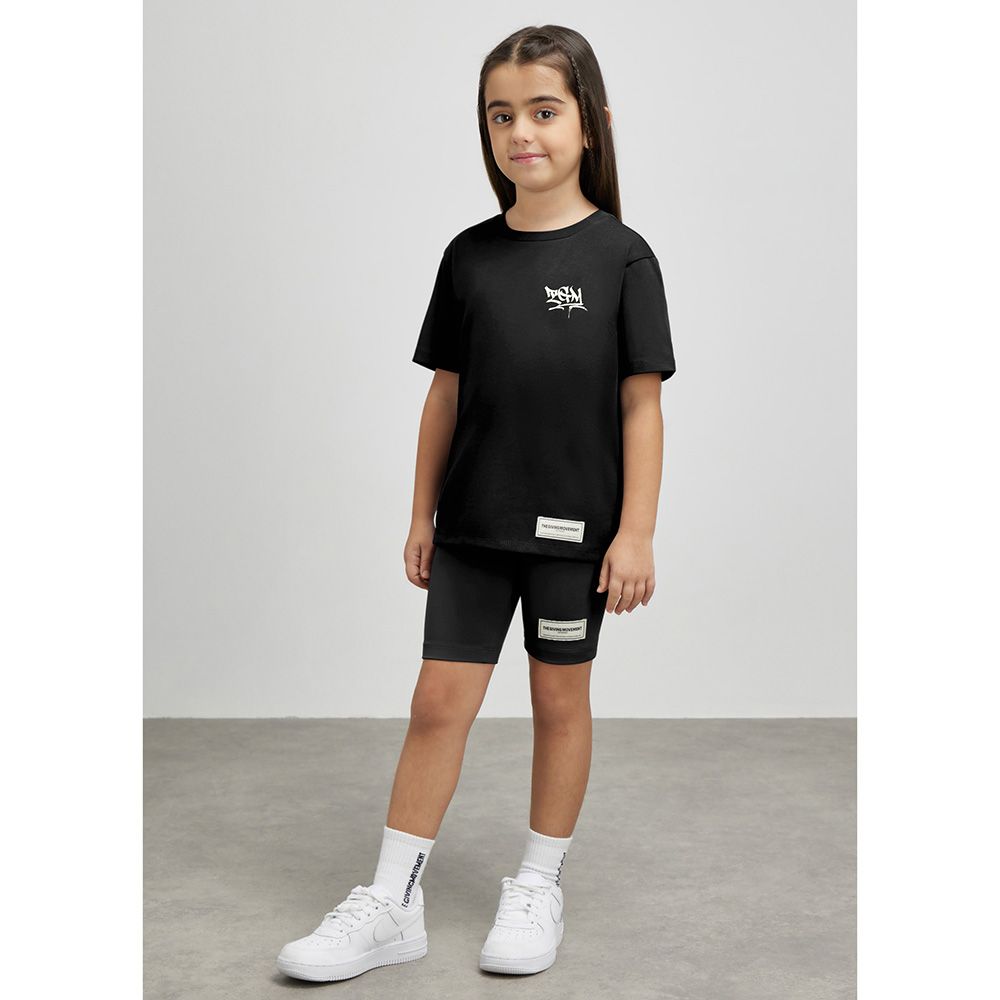 The Giving Movement - Kid's Biker Shorts - Pitch Black