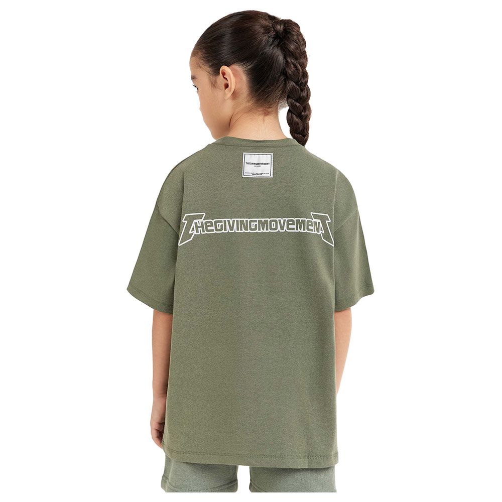 The Giving Movement - Kids Oversized Fit T-Shirt - Khaki