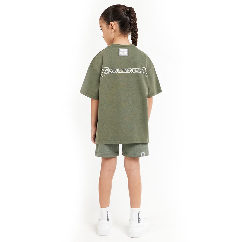 The Giving Movement - Kids Oversized Fit T-Shirt - Khaki