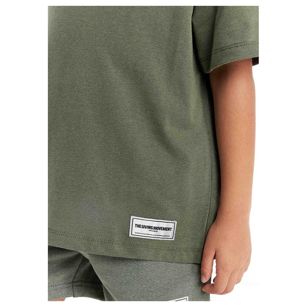 The Giving Movement - Kids Oversized Fit T-Shirt - Khaki