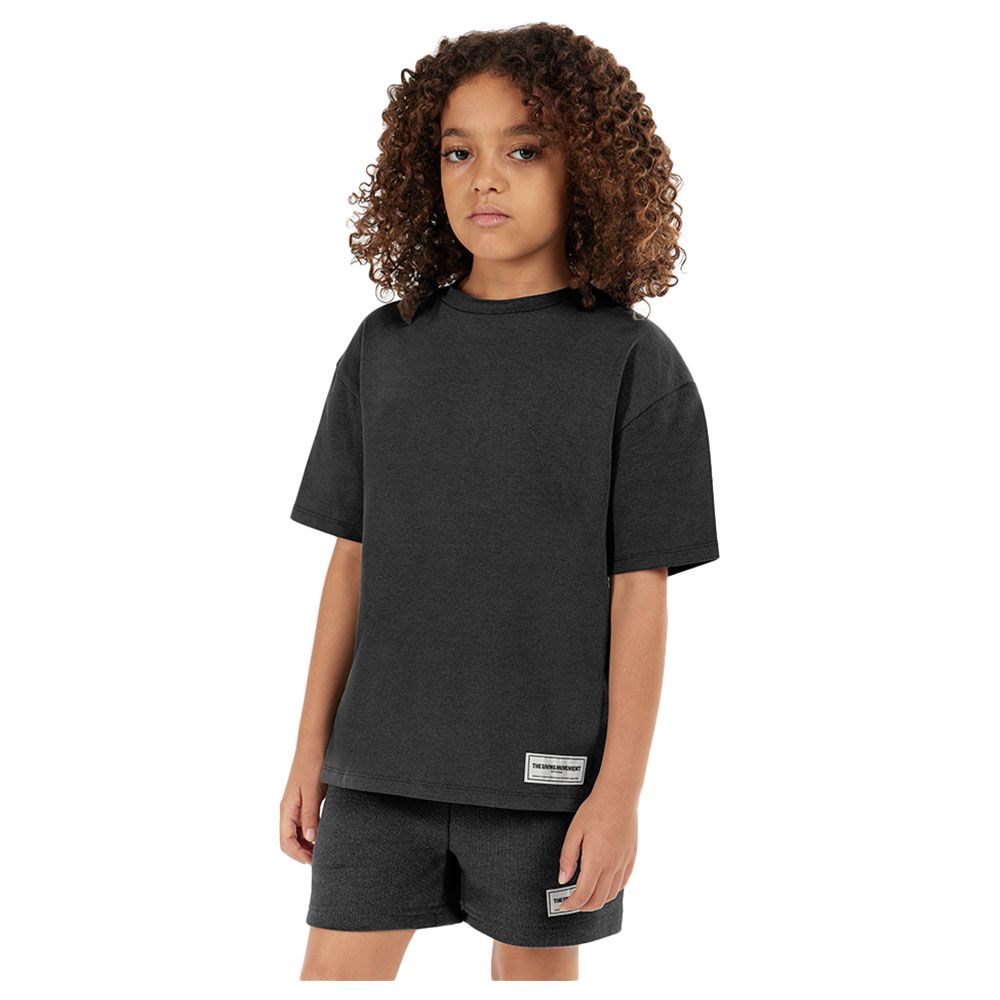 The Giving Movement - Kids Oversized Fit T-Shirt - Pitch Black