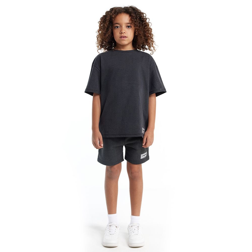 The Giving Movement - Kids Oversized Fit T-Shirt - Pitch Black