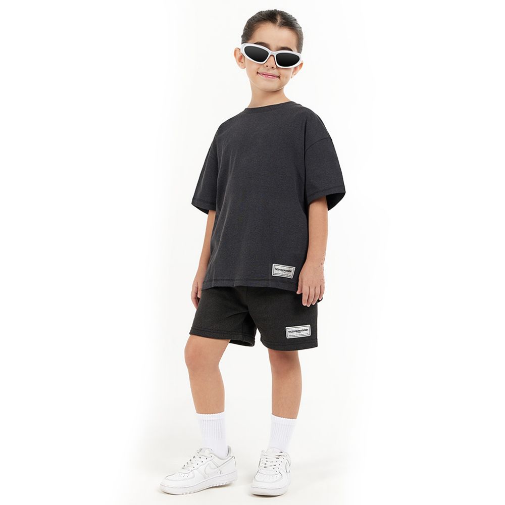 The Giving Movement - Kids Oversized Fit T-Shirt - Pitch Black