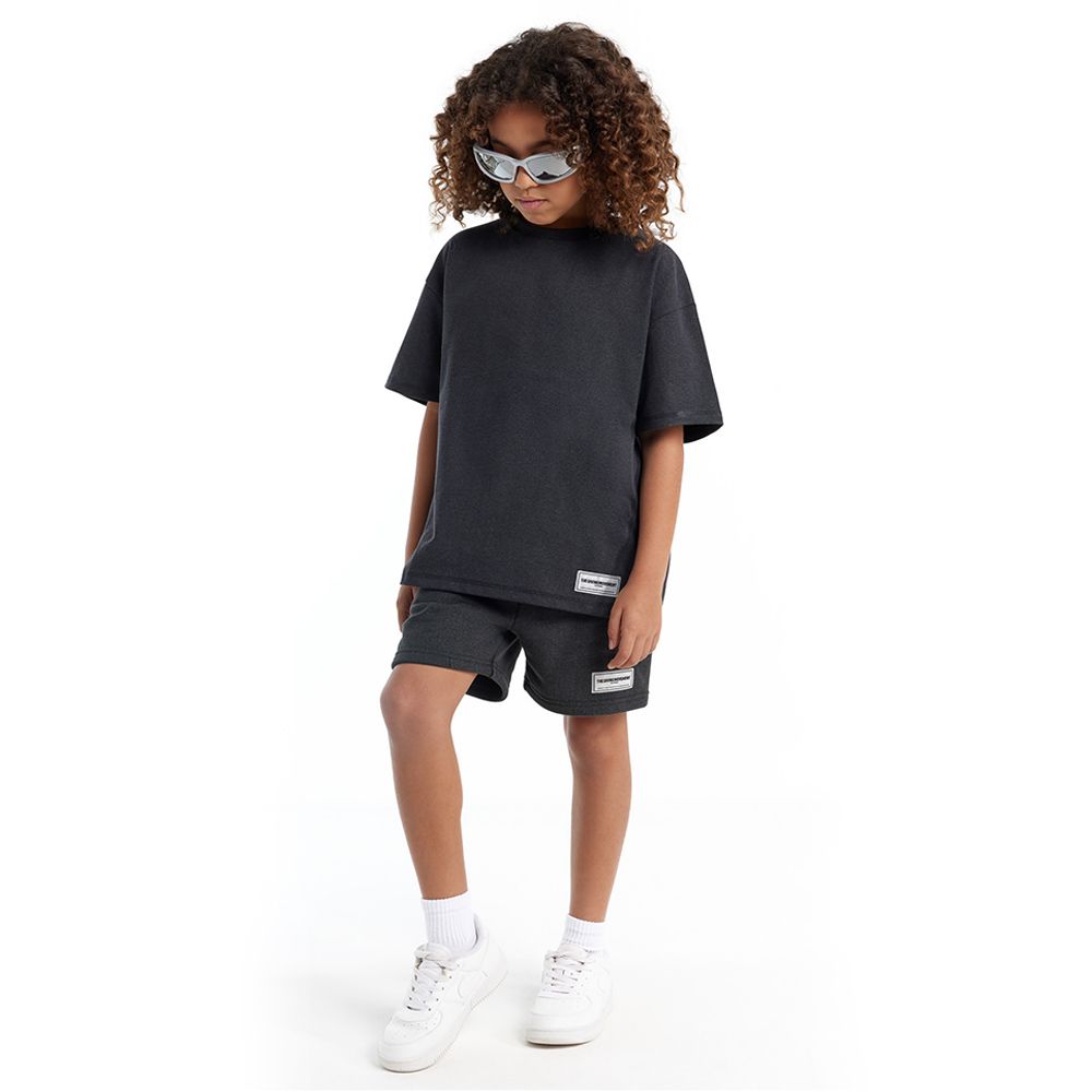 The Giving Movement - Kids Oversized Fit T-Shirt - Pitch Black